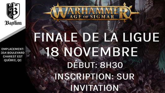 Ligue Warhammer Age of Sigmar: Automne 2023 - Finale