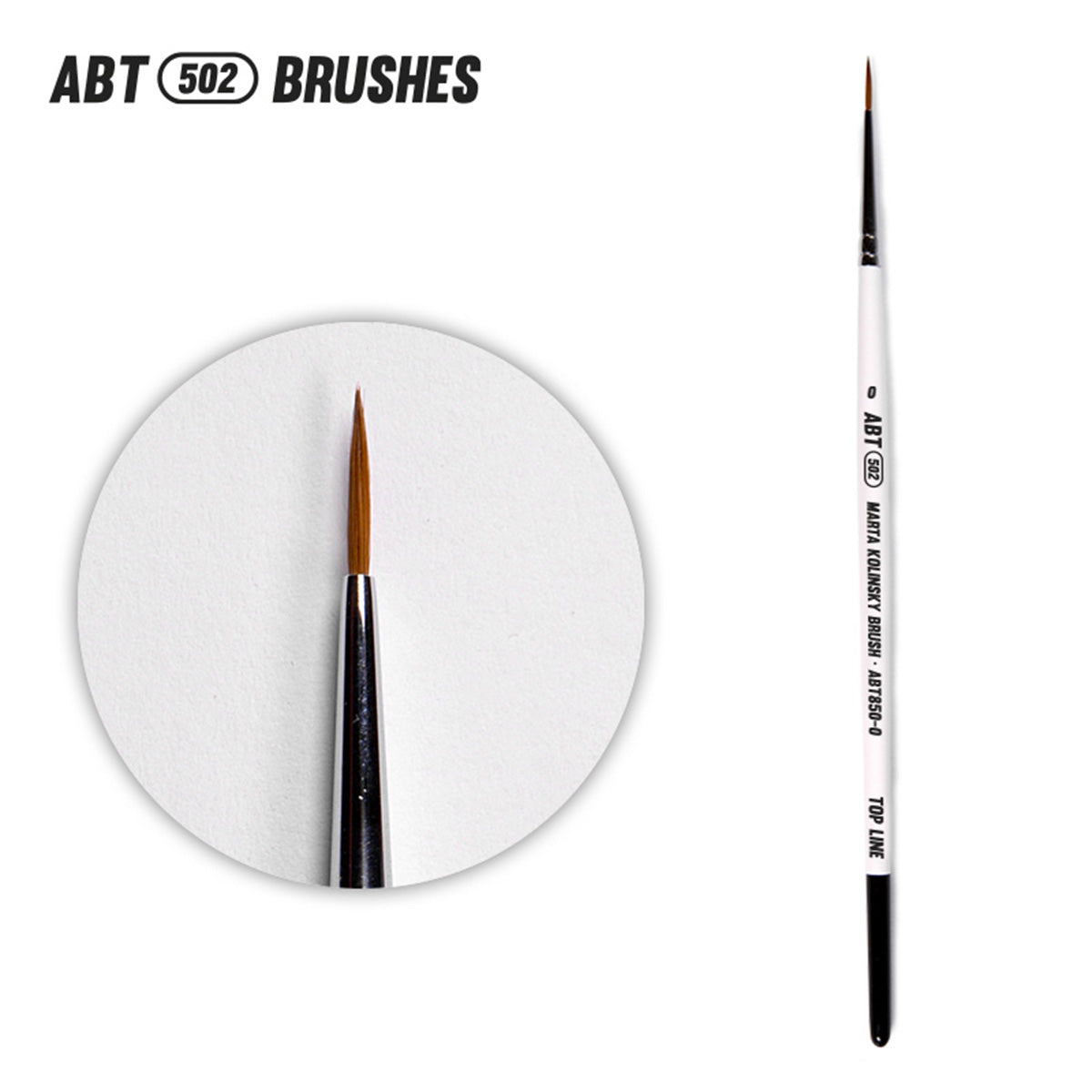Abteilung502: Top Line Marta Kolinsky Brush Size 0