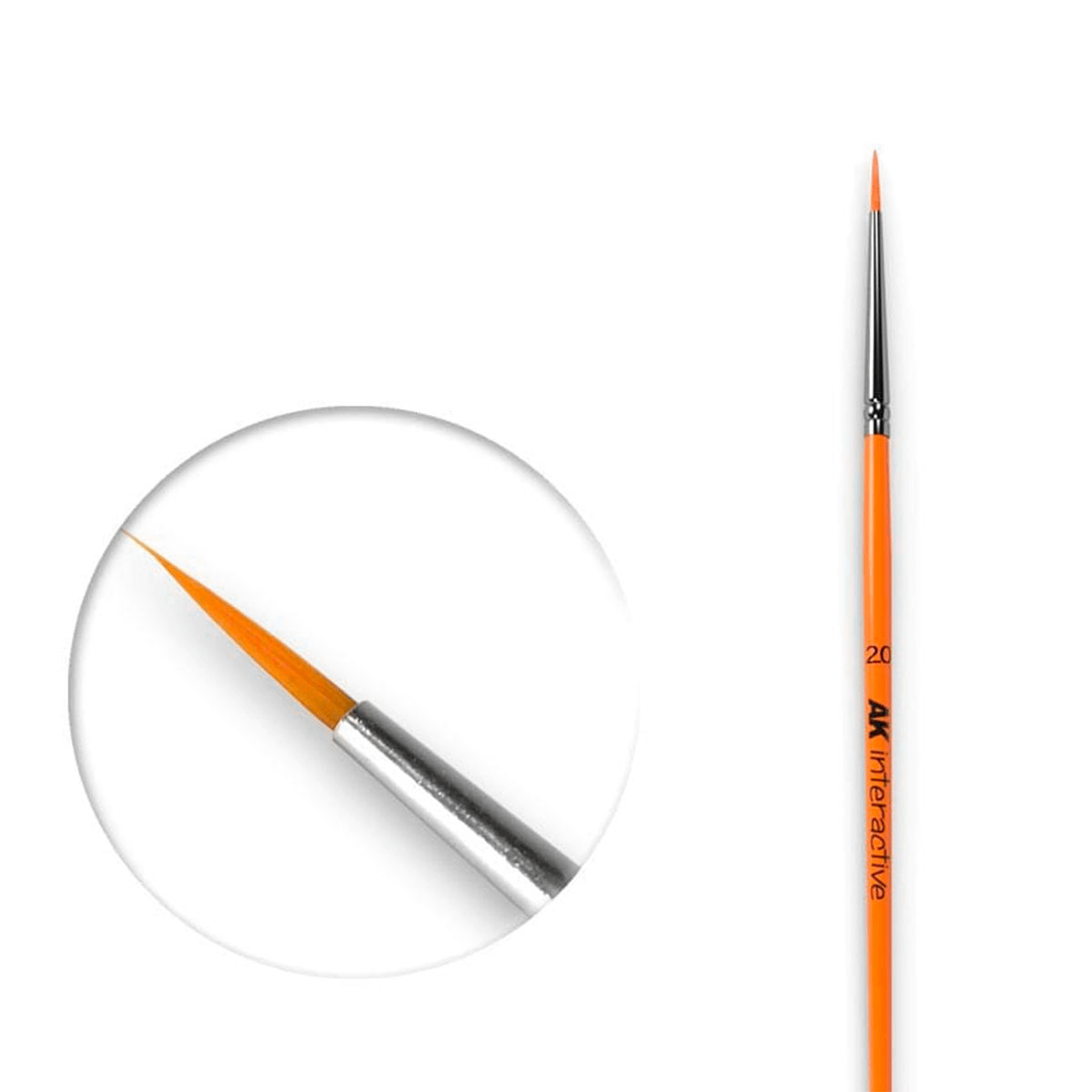 AK Interactive: Round Brush 2/0 Synthetic