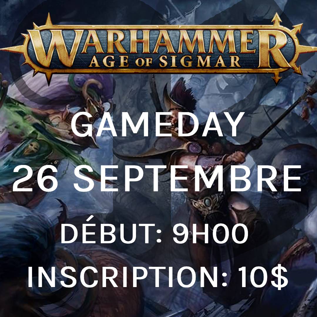 Gameday Warhammer: Age of Sigmar - Septembre