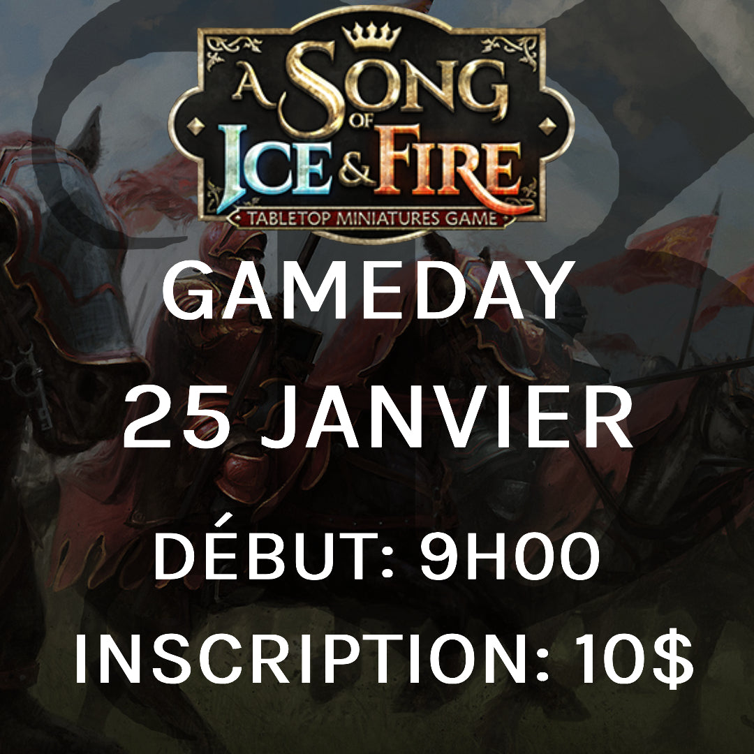 Gameday A Song of Ice and Fire - Janvier
