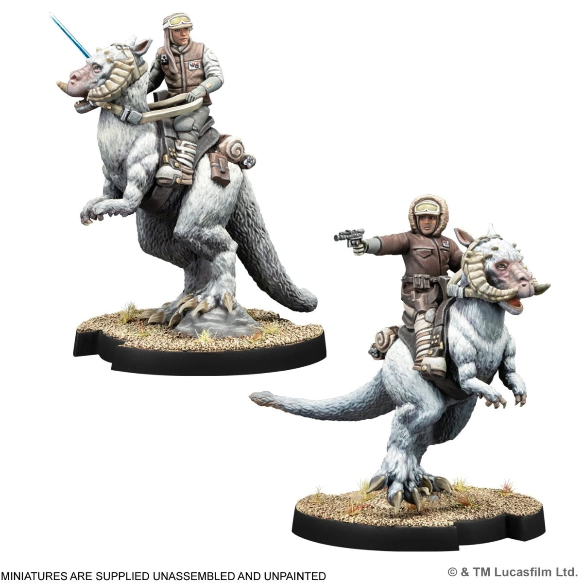 Rebel Alliance: Han Solo and Luke Skywalker on Tauntaun