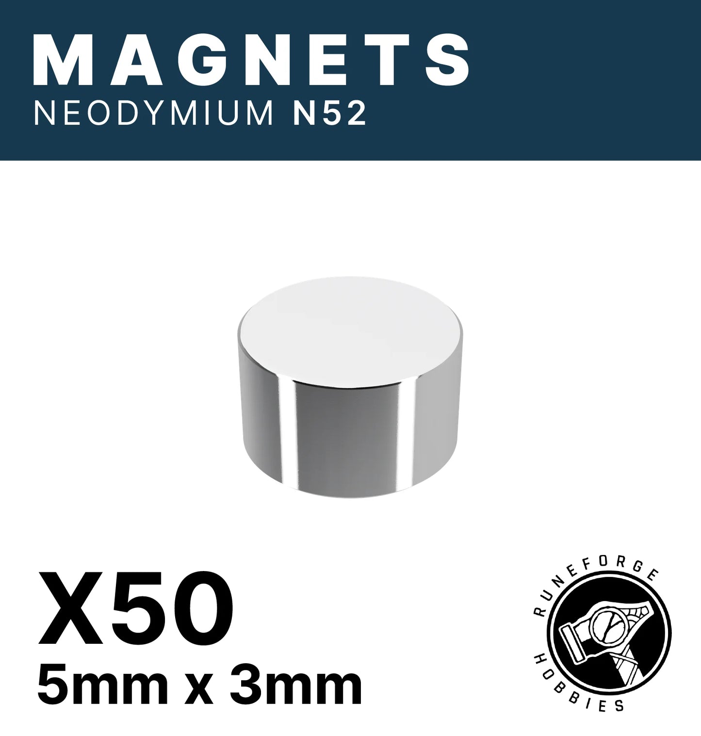 Runeforge Hobbies: N52 Magnets 5*3mm (50)