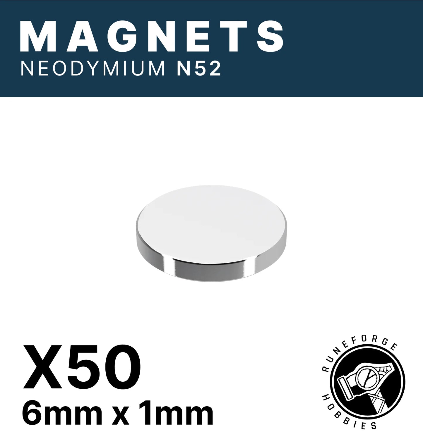 Runeforge Hobbies: N52 Magnets 6*1mm (50)