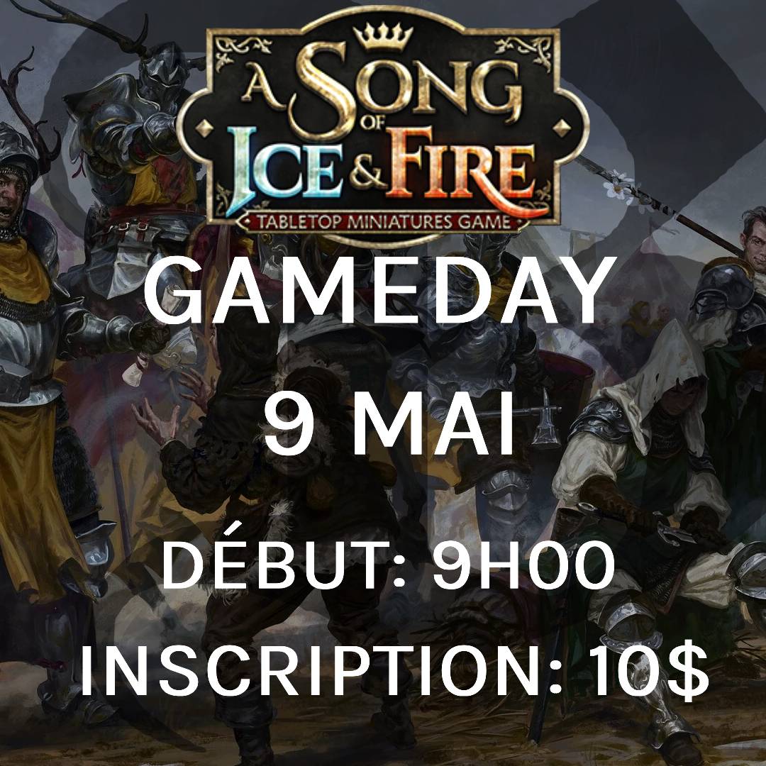 Gameday A Song of Ice and Fire - Mai