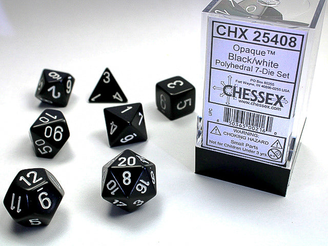 Opaque: 7 Die-Set Black/White