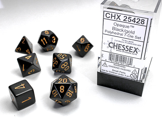 Opaque: 7 Die-Set Black/Gold
