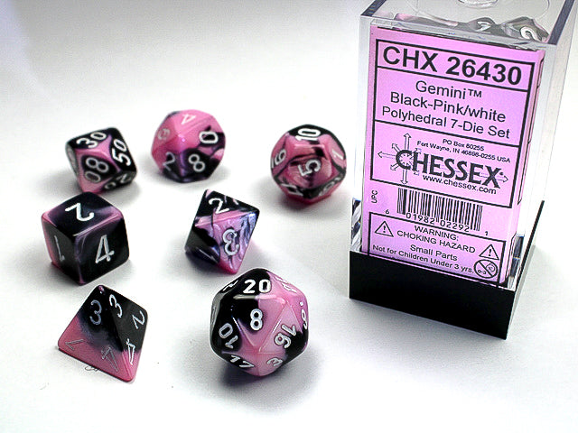 Gemini: 7 Die-Set Black-Pink/White