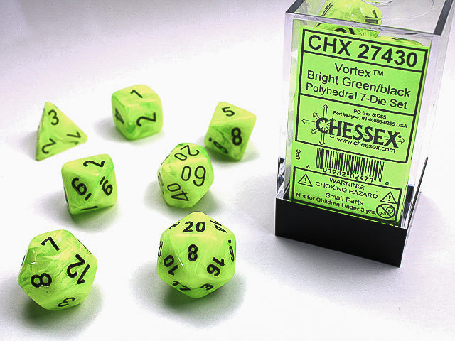 Vortex: 7 Die-Set Bright Green/Black