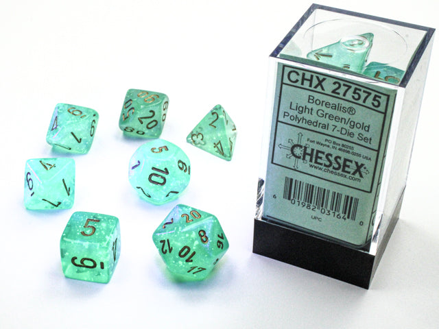 Borealis: 7 Die-Set Light Green/Gold