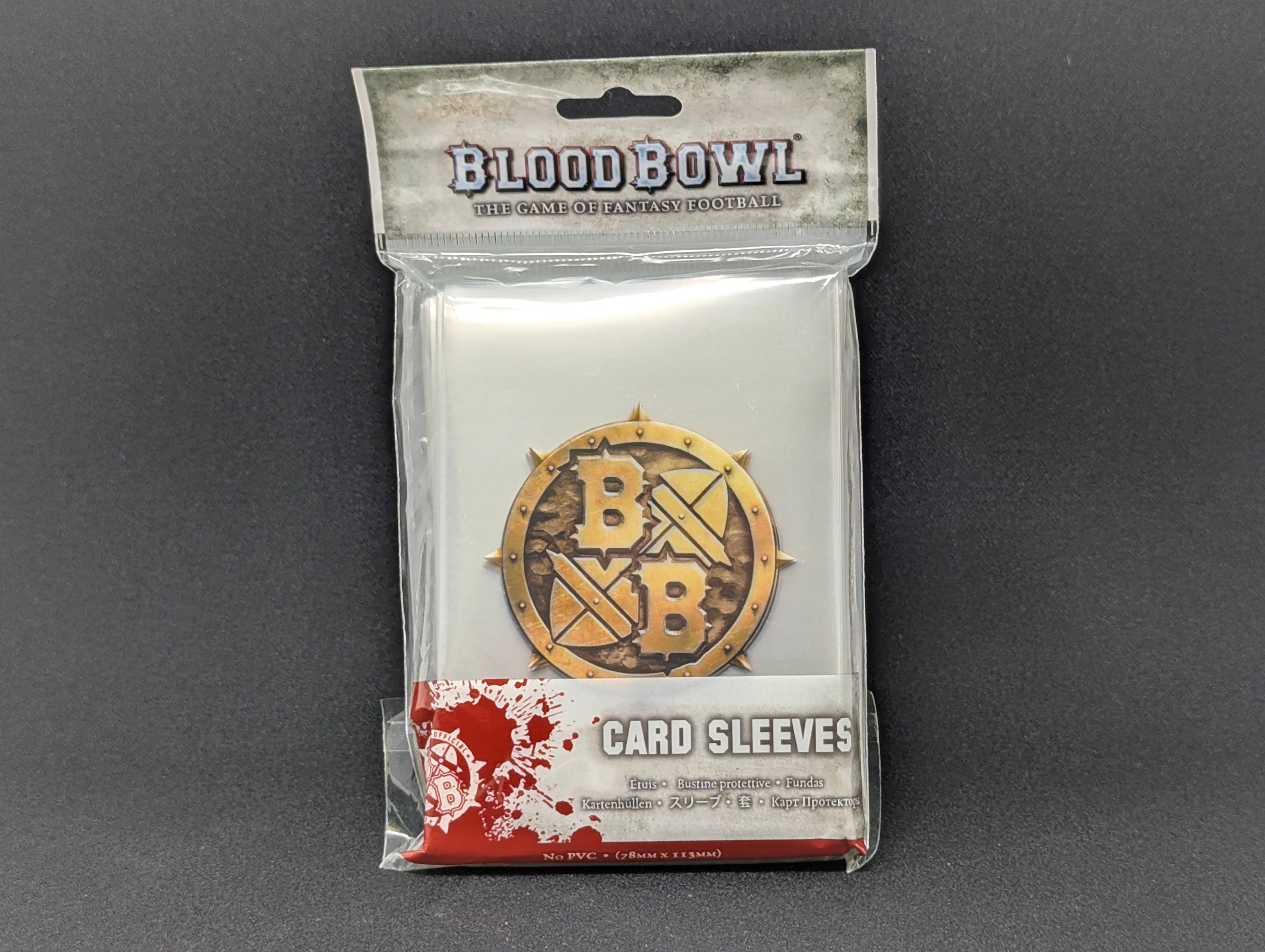 blood bowl card sleeves Insert compatible with Blood Bowl: Team Manager - The Card Game main image 1