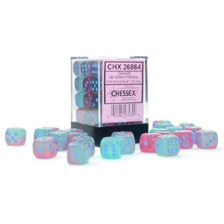 Gemini: 36d6 Gel Green-Pink/Blue