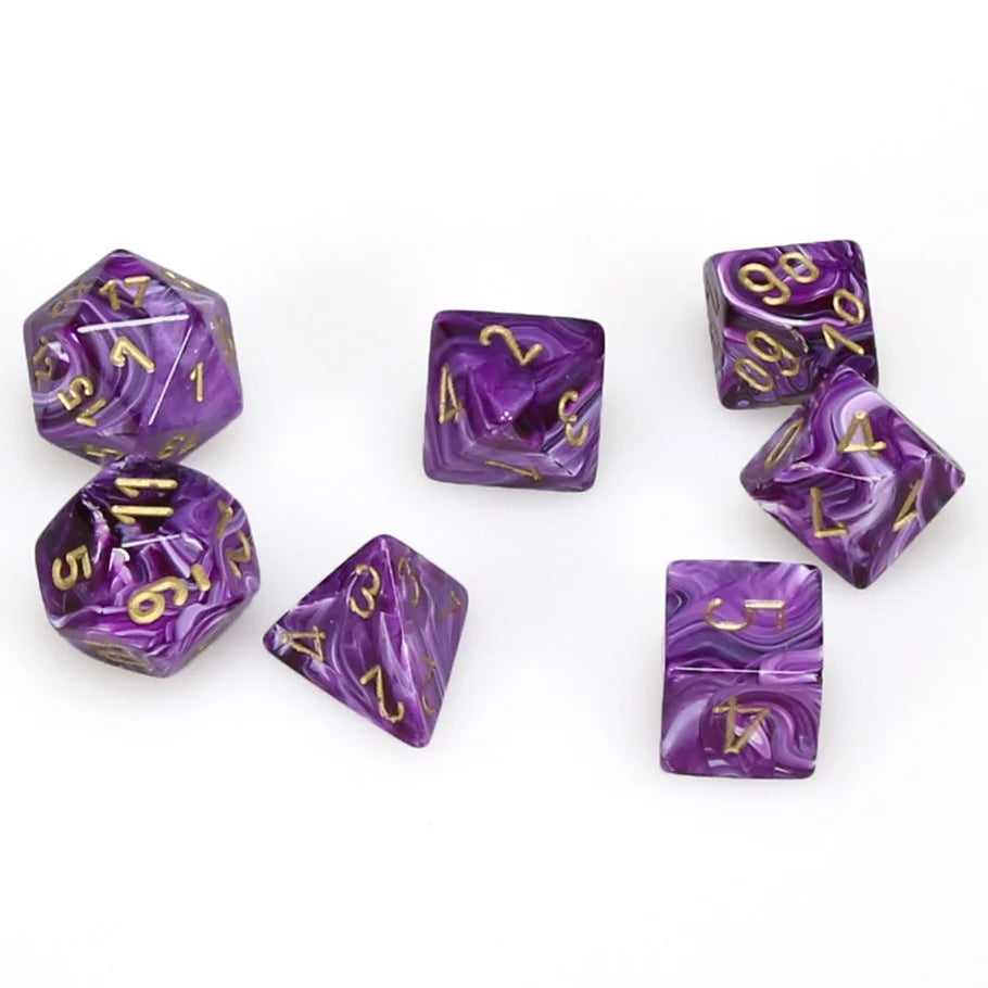 Vortex: 7 Die-Set Purple/Gold