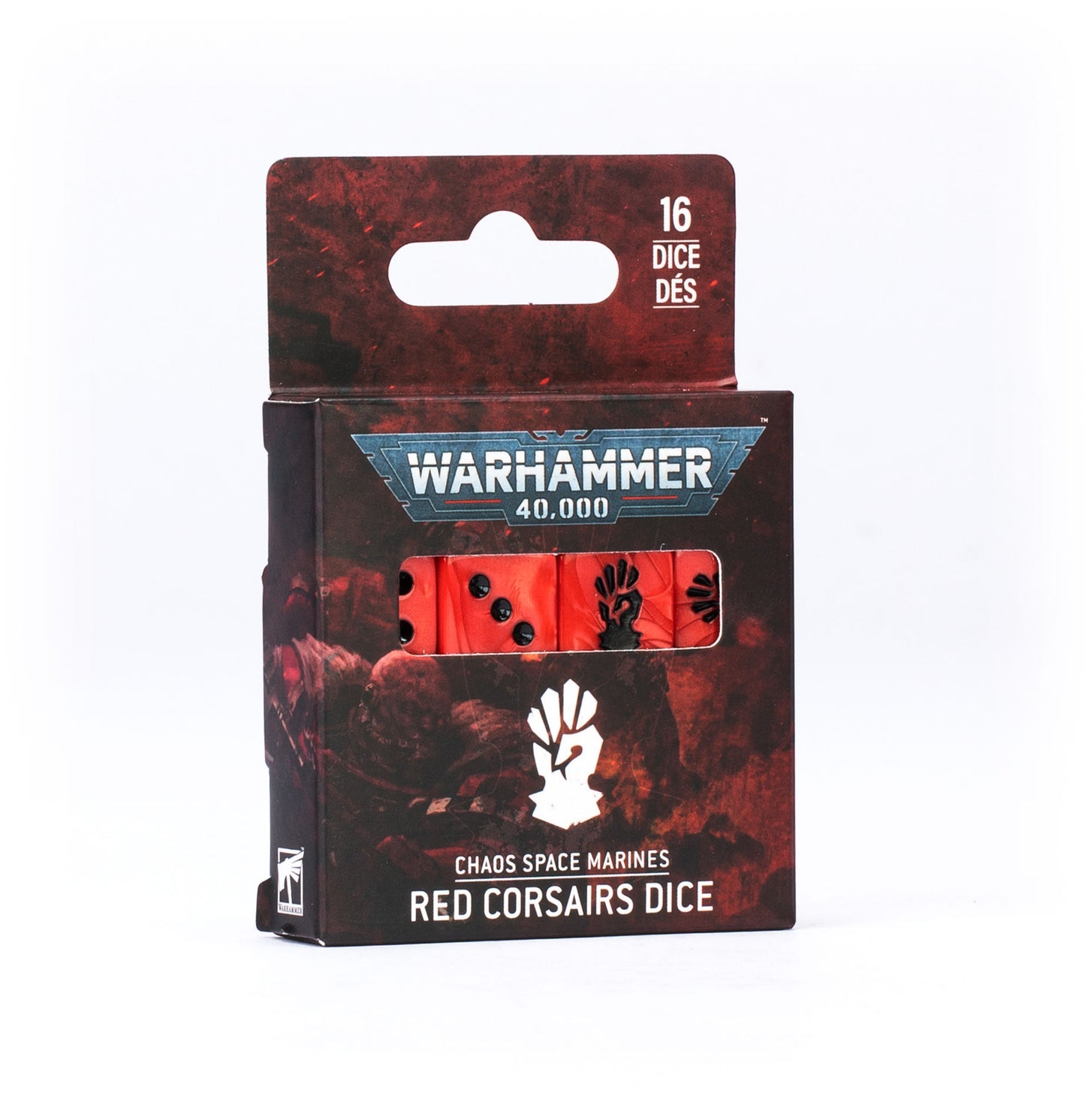 Chaos Space Marines: Red Corsair Dice Set