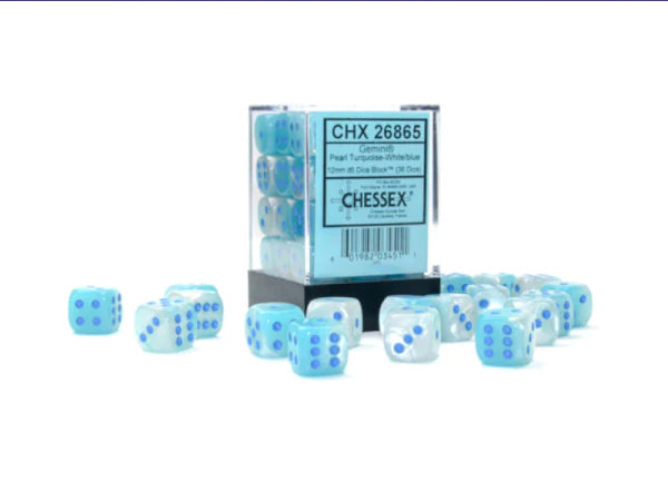 Gemini: 36d6 Pearl Turquoise-White/Blue