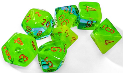 Gemini: 7 Die-Set Plasma Green-Teal/Orange