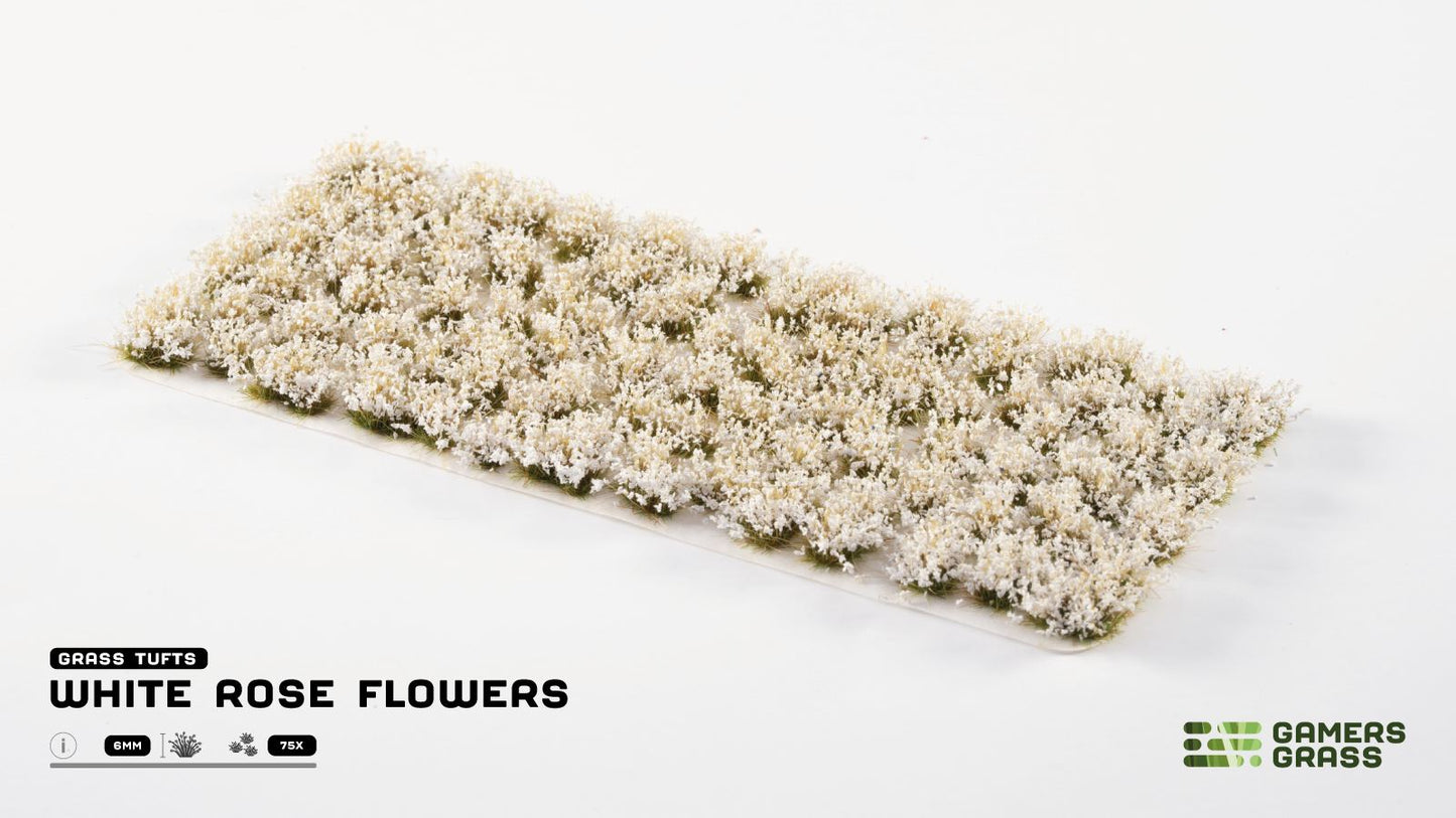 Gamers Grass: White Rose Flowers