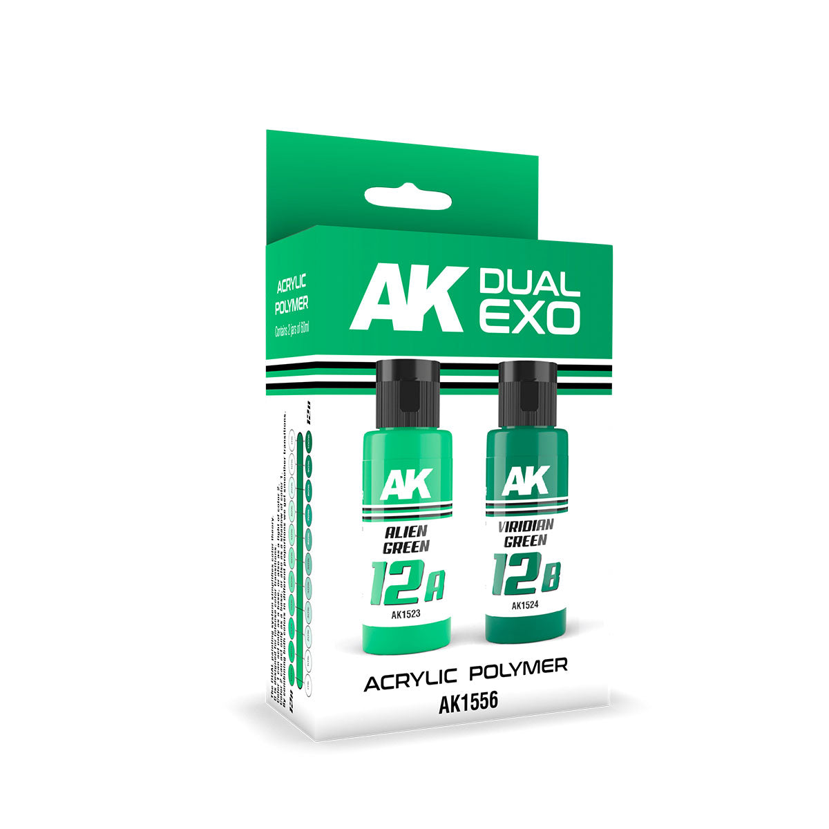 Ak Interactive Alien Green & Viridian Green Dual Exo Paint Set