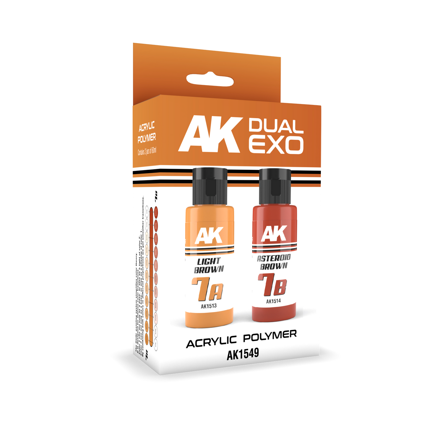 Ak Interactive Light Brown & Asteroid Brown Dual Exo Paint Set
