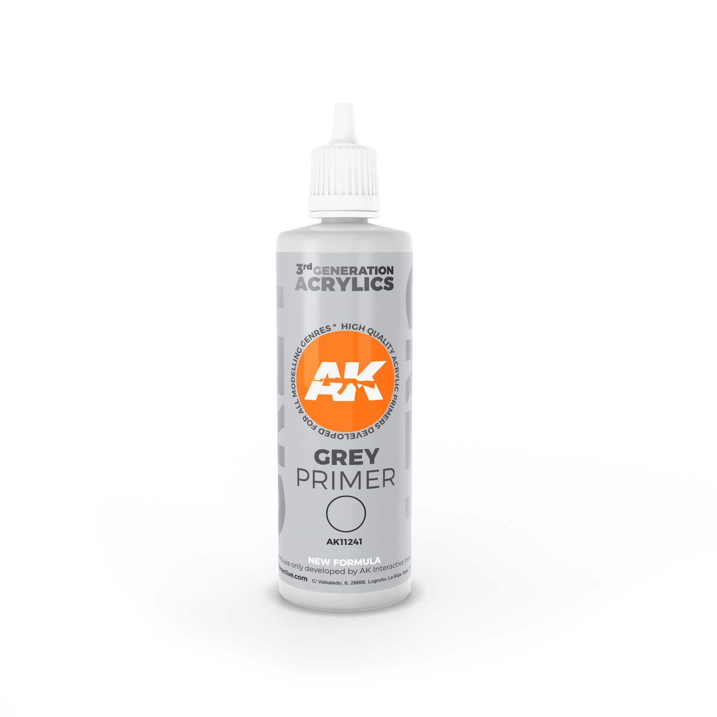 AK Interactive 3rd Gen Grey Primer (100 ml)