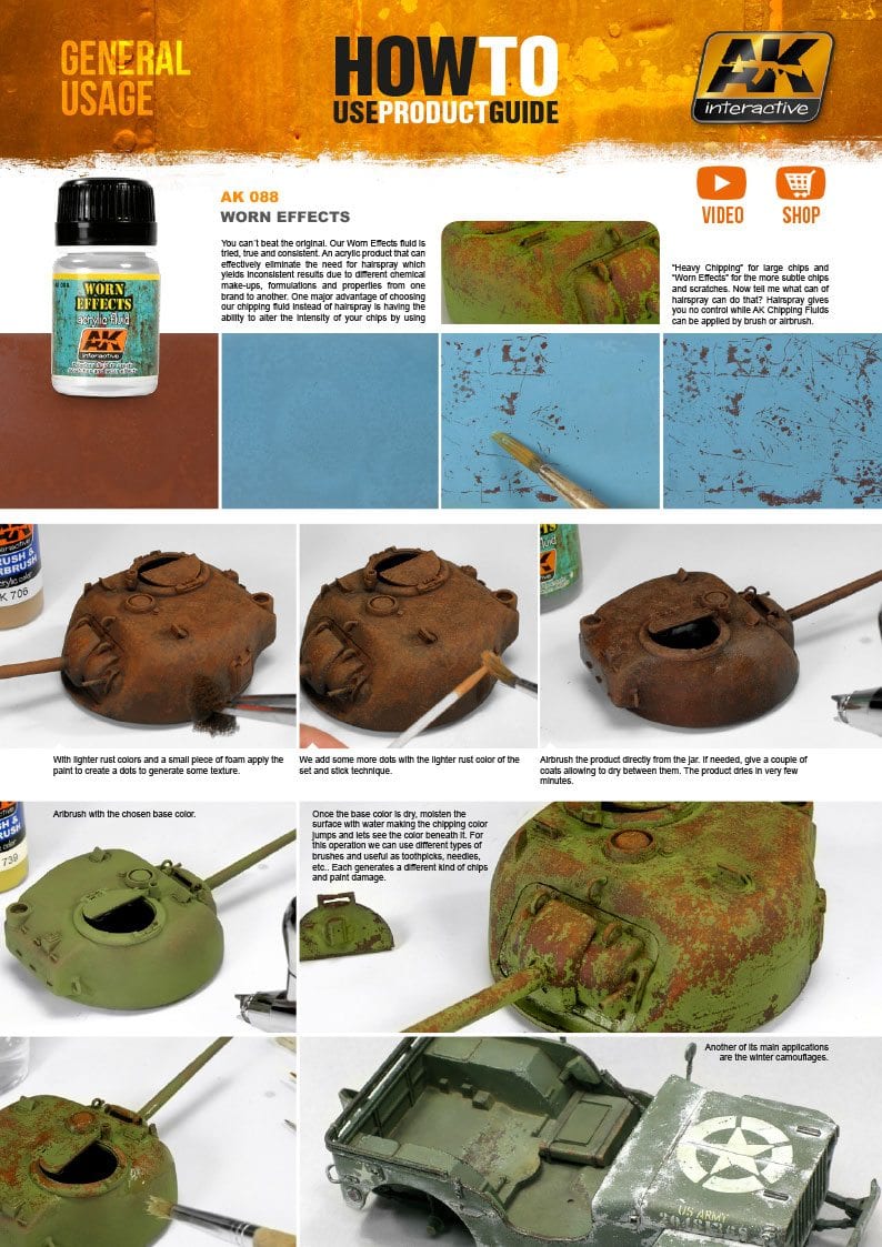 AK Interactive Chipping / Worn Effects Acrylic Fluid