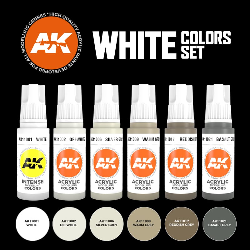 AK Interactive 3G White Set