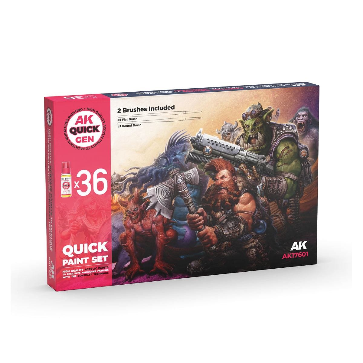 AK Quick Gen: Quick Paint Set 36 Colours