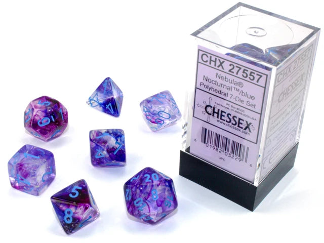 Nebula: 7 Die-Set Nocturnal/Blue