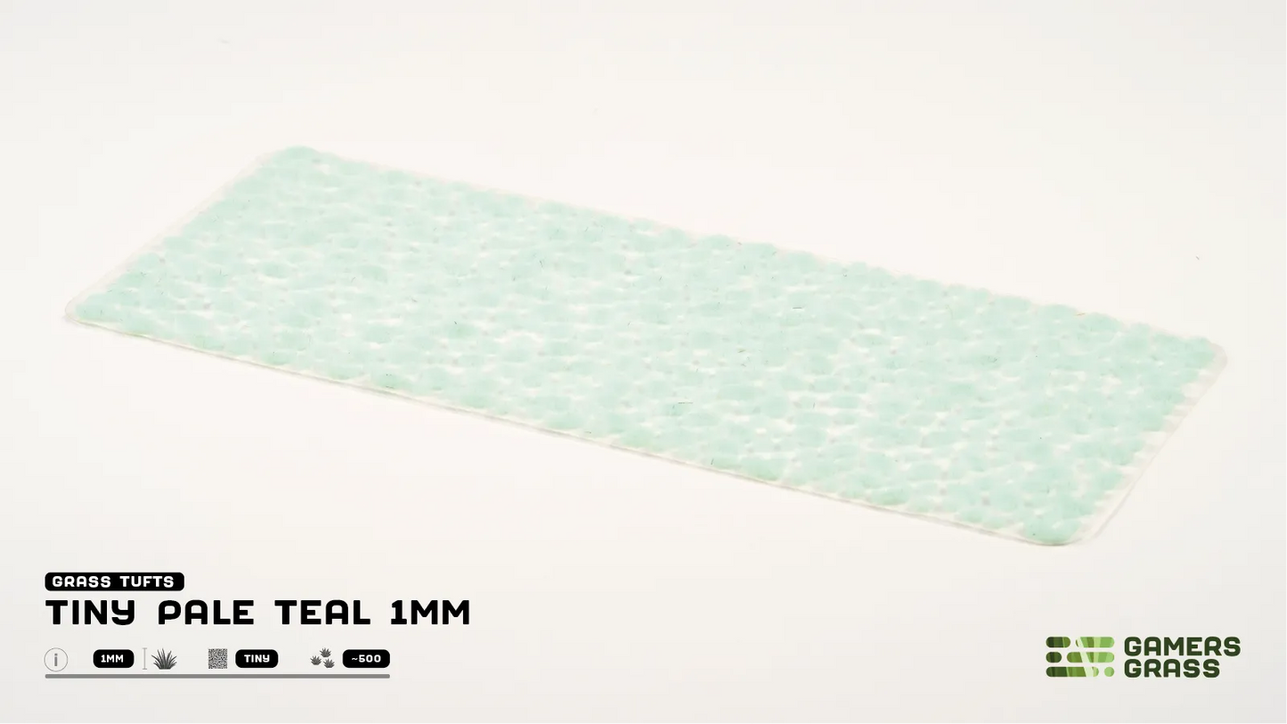 Gamers Grass: Tiny Pale Teal Tuft 1mm