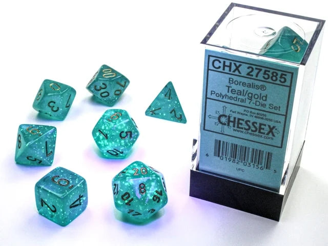 Borealis: 7 Die-Set Teal/Gold