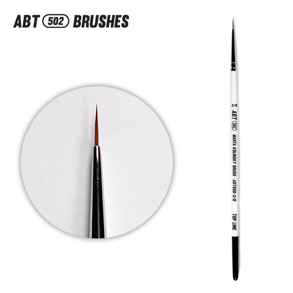 Abteilung502: Top Line Marta Kolinsky Brush Size 2/0