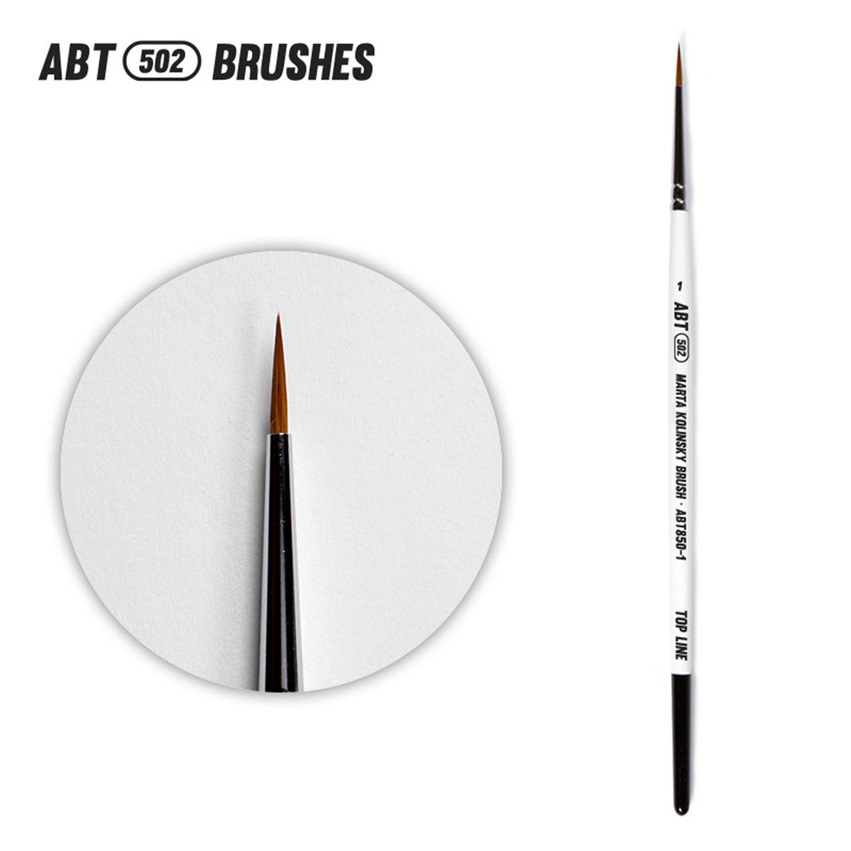 Abteilung502: Top Line Marta Kolinsky Brush Size 1