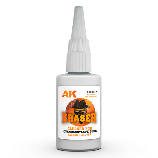 AK Interactive Eraser Cleaner For Cyanoacrylate Glue Excess Remover