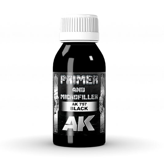 AK Interactive Black Primer and Microfiller (100 ml)