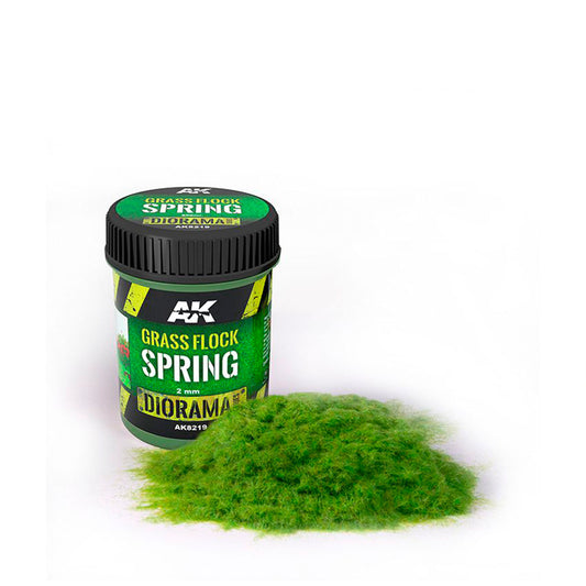 AK Interactive Grass Flock - Spring 2mm