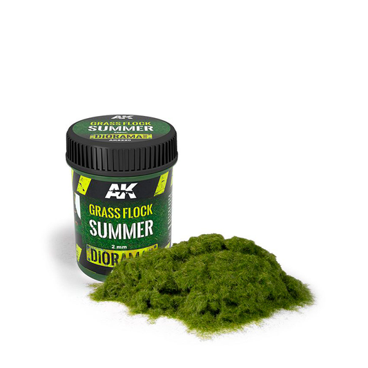 AK Interactive Grass Flock - Summer 2mm