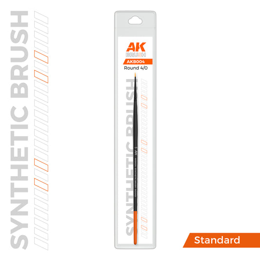 AK Interactive: Round Brush 4/0 Synthetic
