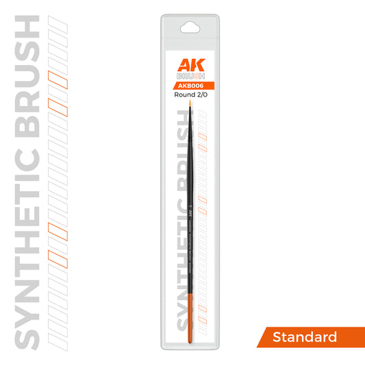 AK Interactive: Round Brush 2/0 Synthetic