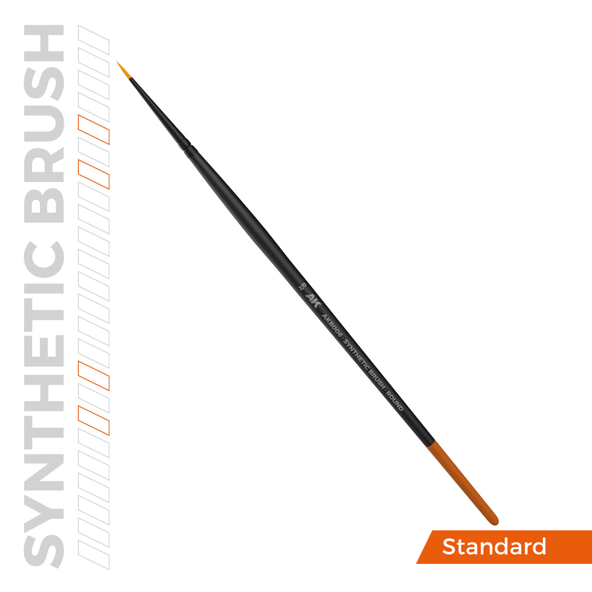 AK Interactive: Round Brush 2/0 Synthetic