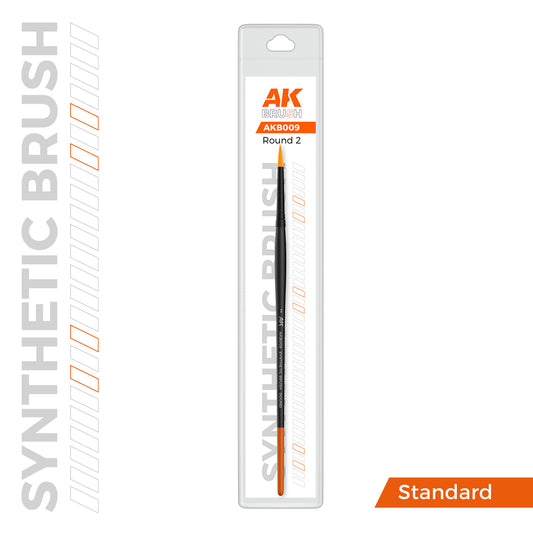 AK Interactive: Round Brush 2 Synthetic