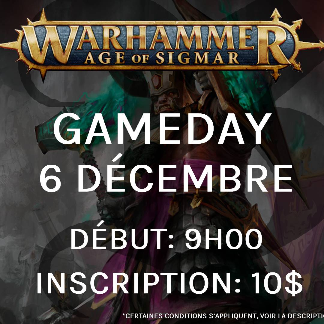 Gameday Warhammer: Age of Sigmar - Decembre