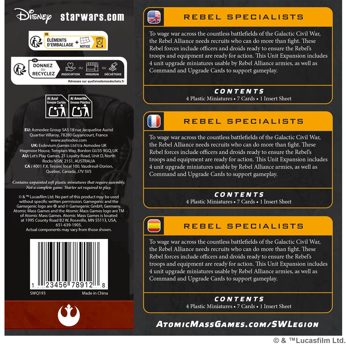 Rebel Alliance: Rebel Specialists