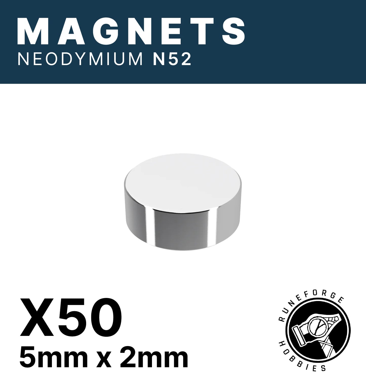 Runeforge Hobbies: N52 Magnets 5*2mm (50)