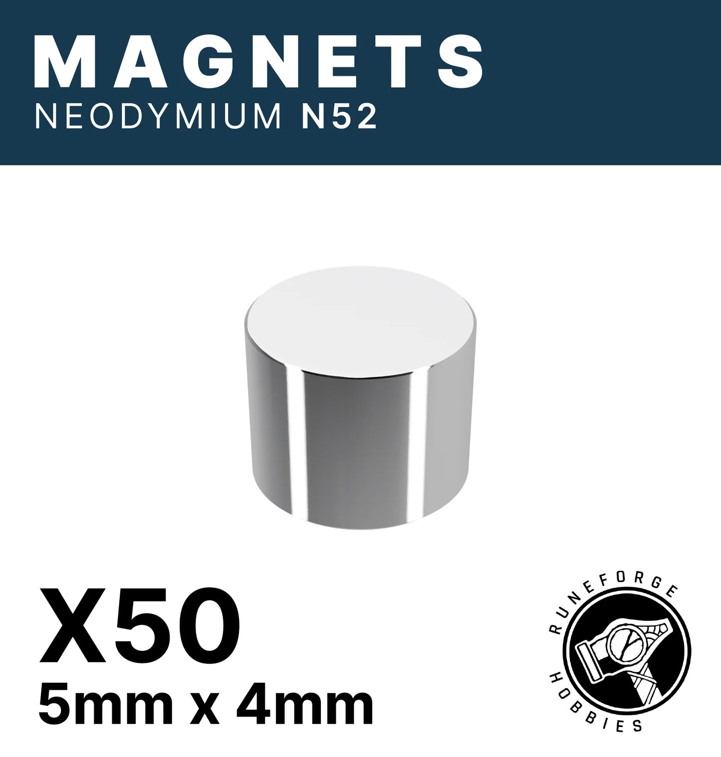 Runeforge Hobbies: N52 Magnets 5*4mm (50)