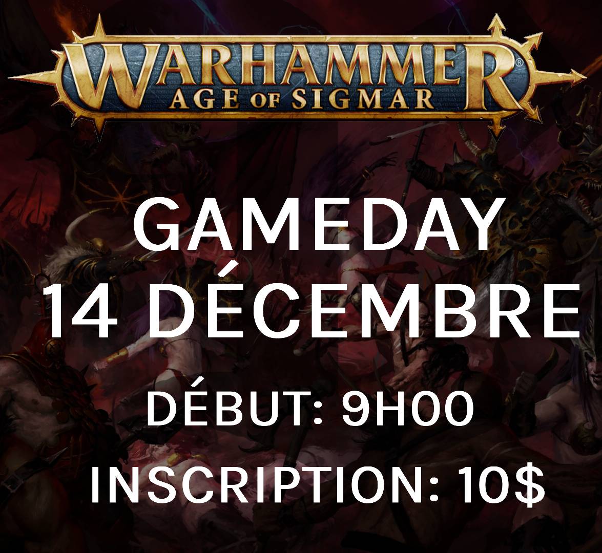 Gameday Warhammer: Age of Sigmar - Decembre