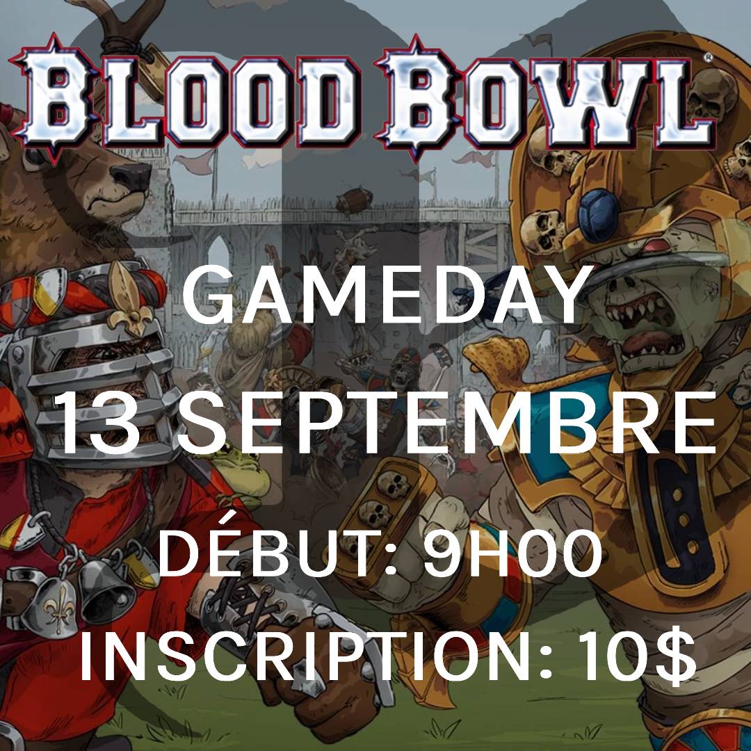Gameday Blood Bowl - Septembre