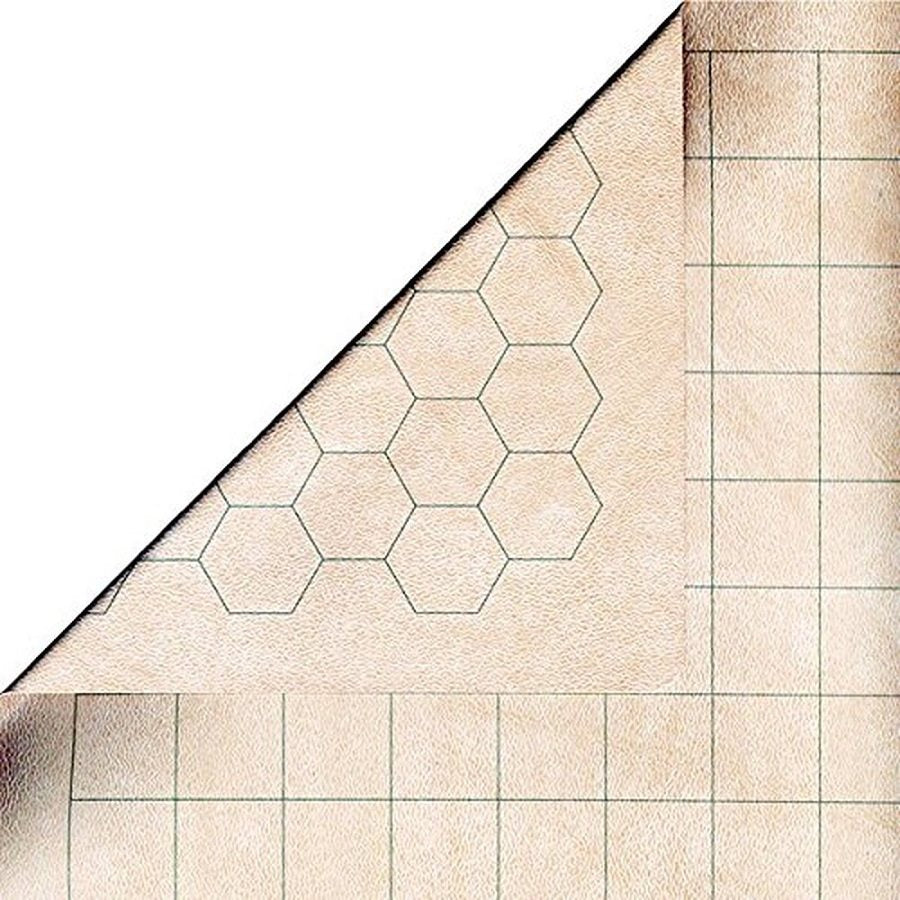 RPG Mat: 1" Hex/Square 2 Sided Battlemat