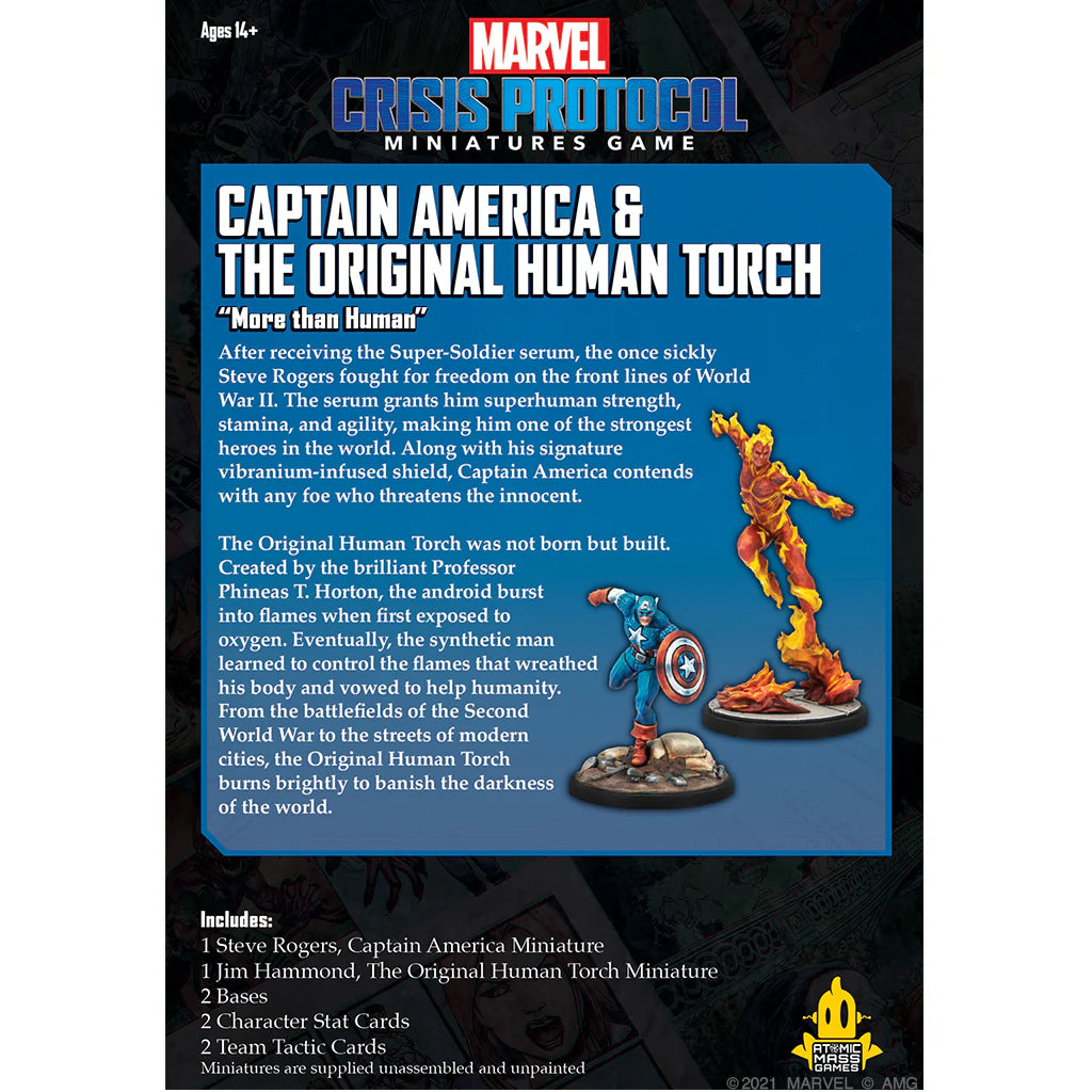 Captain America & the Original Human Torch Character Pack