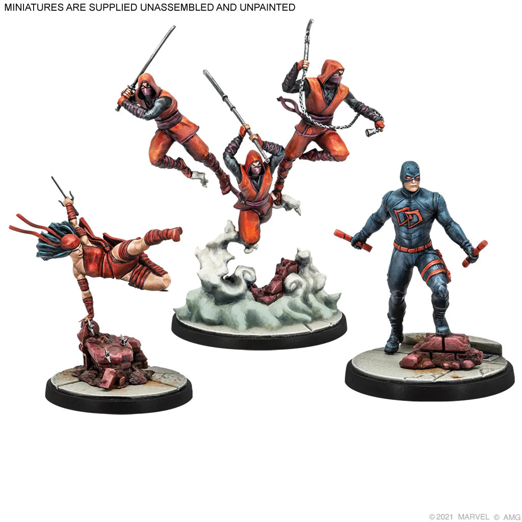 Shadowland Daredevil & Elektra With Hand Ninjas Character Pack