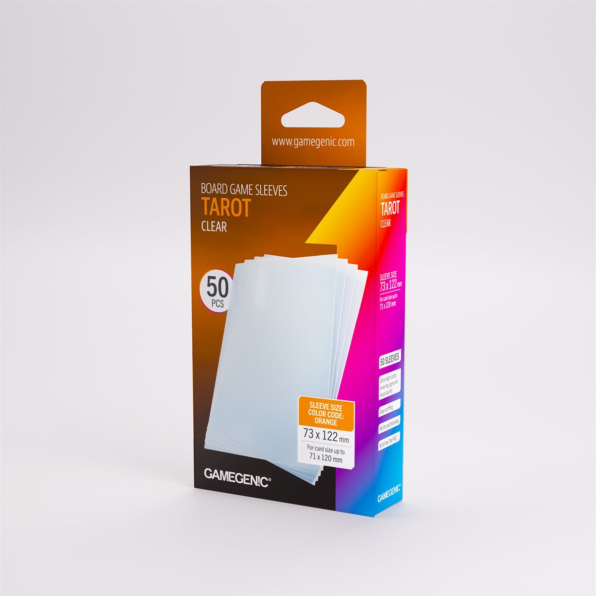 Gamegenic: Tarot-Sized Sleeves Clear (50)